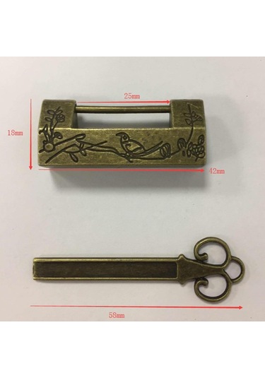 Homyl Vintage Bavul Bagaj Dolabı Çekmece Araç Kutusu Bakır-1