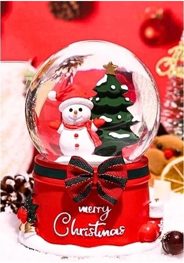 Yılbaşı Kardan Adam Işıklı Müzikli Kar Püskürtmeli Yeni Yıl Kardan Adam Temalı Kar Küresi 15 Cm Mega Boy Işıklı Müzikli Kar Püskürtmeli Hediye 01