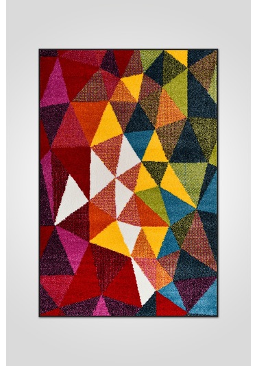 Colora Halı Koleksiyonu Yumuşak Renkli Kare Halı, Tozumaz, Modern Tasarım Ve Kolay Temizlik Multi 3