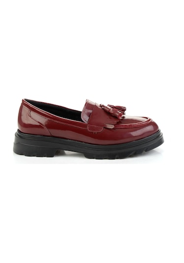 Bordo Kadın Loafer Ayakkabı K01823060898 Çok Renkli