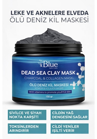 Blue Skin Care Aydınlatıcı Kil Maskesi 150 G