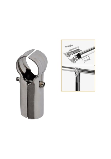 Yuvarlak Sabit Kelepçe Mobilya Donanım Çubuk Desteği Elbise Vitrin Rafı Boru Bağlantı Borusu Konektörü Four Way Joint