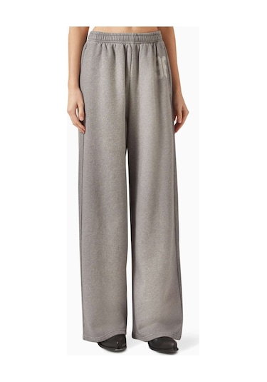 Acne Studios Sweatpants - Pamuklu Polar - Organik Pamuk - Rahat Kesim - Yan Cepler İle Gri
