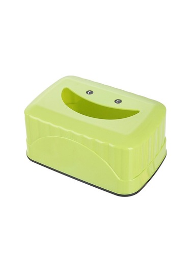 Açık Yeşil-1 Adet Sevimli Pp Gülümseme Yüz Doku Tutucu Kılıf Islak Mendil Peçete Kutusu Islak Mendil Saklama Kutusu Ev Odası Depolama Organizatör