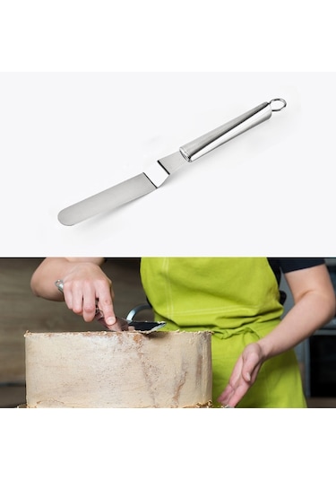 Sones Paslanmaz Çelik Krem Spatula Paslanmaz Çelik Çan Bıçağı Kek Spatulası Pişirme Kazıyıcı Pişirme Araçları