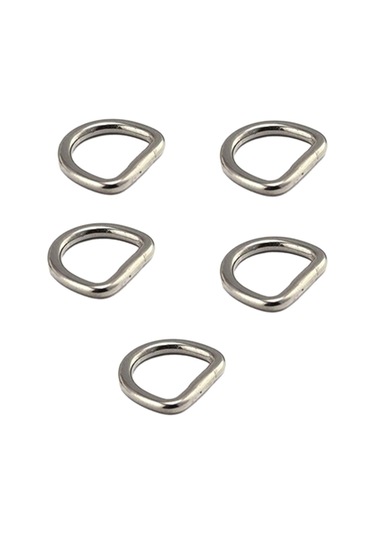 Suntek 5 Adet D Yüzükler Donanım Çantaları Için Ekstra 0,3cmx1,5cmx1,2cm-gümüş