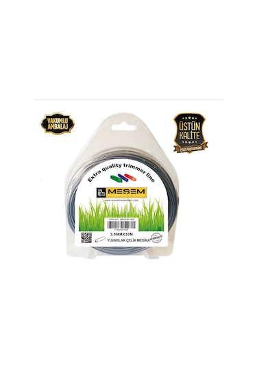 Meşem Misina İpi Yuvarlak Çelik 3.5 Mmx30 Mt