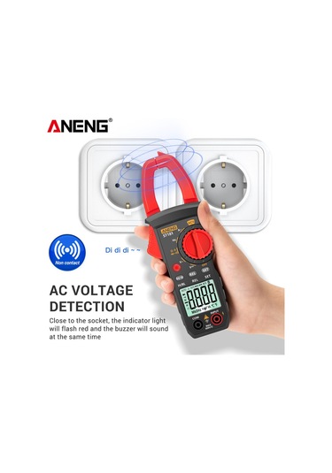 Red-st181 Dijital Pens Metre 4000 Sayım Dc/ac Akım Multimetre Ampermetre Gerilim Test Cihazı Araba Amp Hz Kapasite Ncv Ohm Testi