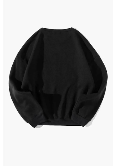 The 1997 Travel Baskılı Sweatshirt Siyah12 Siyah