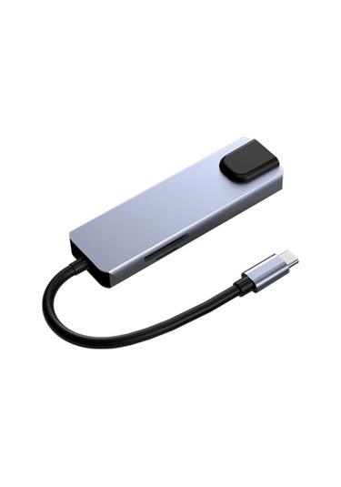 Skycity 6'lı Usb-c Hub: 4k Hdmı, 87w Pd Şarj, Usb 3.0, Rj45 Ağ, Sd/tf Kart Okuyucu - Alüminyum Gövde