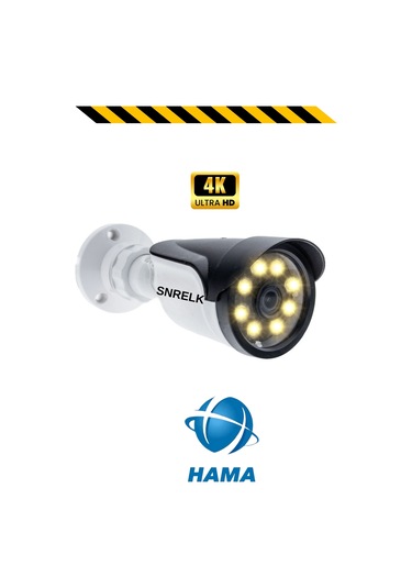 Snrelk Hama 5536 Warm Lıght Gece Renkli 2'li Güvenlik Kamerası