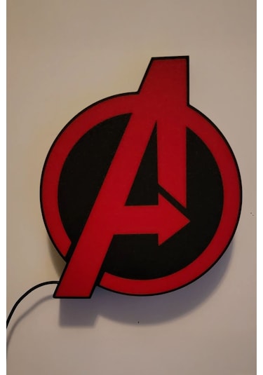 Avengers Tasarımlı Gece Lambası Çok Renkli