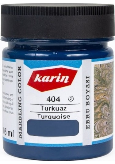 Karin Ezilmiş Ebru Boyası 105Ml 404 Turkuaz