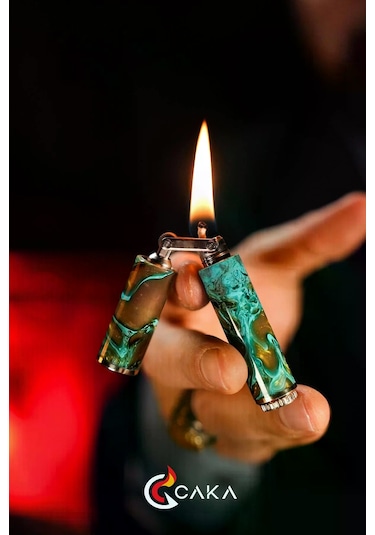 Caka Lighter Odkka Turquiose Benzinli Çakmak - Ckl-071