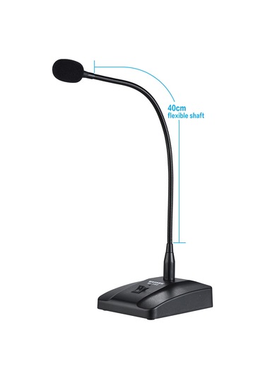 Yunboo Profesyonel M180 Kablolu Mikrofon - Kardiyoid Yönlü, 3m Kablo, 40cm Esnek Şaft