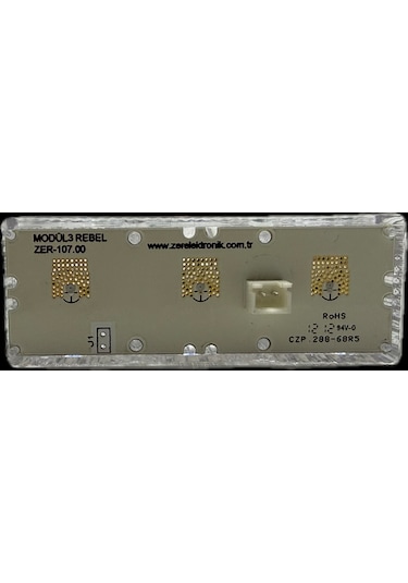 Zer Tepe Lambası Modülü 1x3w Amber Renk Zer Ürünlerine Uygundur