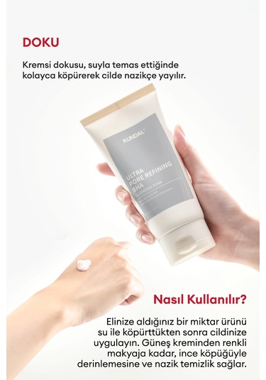 Gözenek Arındırıcı Bha İçeren Temizleme Köpüğü Kundal Ultra Pore Refining Bha Cleansing Foam 155ml
