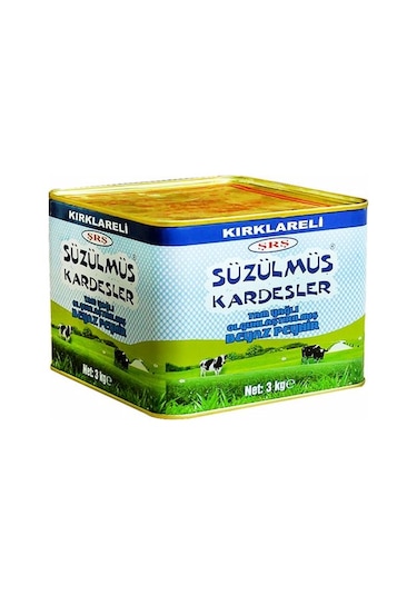 Süzülmüş Kardeşler Teneke İnek Peyniri 3 KG