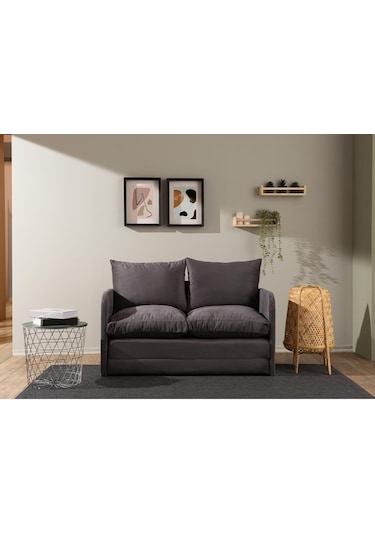 Pafu Saga İkili Katlanır Yataklı Koltuk Soho Gri
