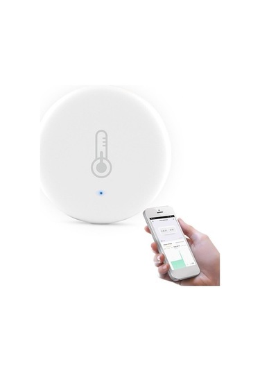 Novahub Akıllı Wi-fi Sıcaklık Nem Sensörü - Google Asistan Uyumlu, 30 Gün Veri Kaydı, 112 Karakter Optimize Edilmiş