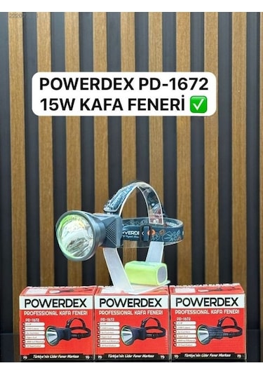 Powerdex Pd-1672 Professional Kafa Feneri Siyah