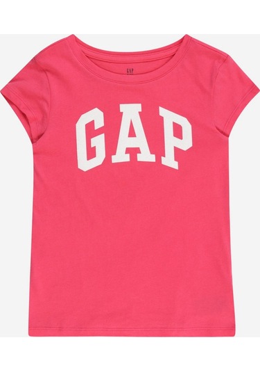 Gap 460525005 V-hs Ss Value Logo Tee Kız Çocuk Tişört Pembe