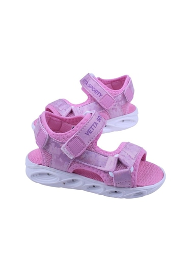 Papuç Sepeti Vetta-103 Kız Çocuk Işıklı Anatomik Sandalet 001
