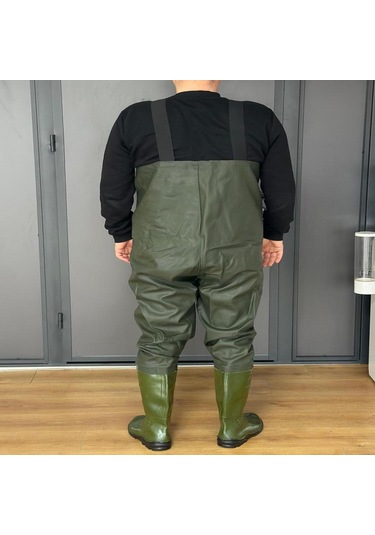 Askılı Bahçıvan Tulum, Çizmeli, 3.8 Mm Mebran Kaplama