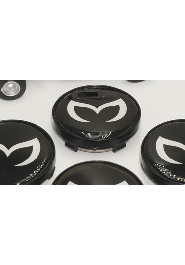 Mazda Batman Logo Jant Göbeği Kapak Seti  60mm