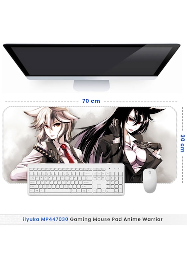 İlyuka Mousepad 70x30cm Büyük Boy Xl Mp447030 Anime Warrior