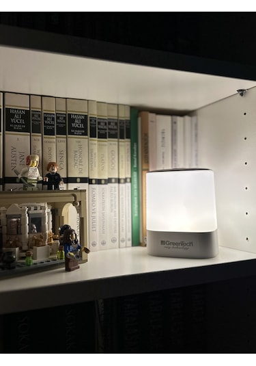 Greentech Masaüstü Şarjlı LED Aydınlatma - Gece Lambası / GT-CL09 Beyaz - Sarı