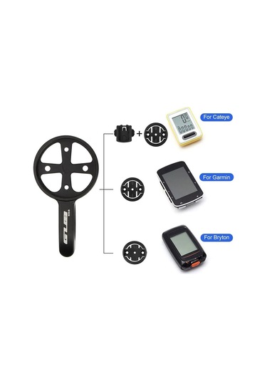 Sones Gamin / Wahoo / Barrett / Cateye Serisi İçin Gub 668 Tt Gidondan Kod Ölçer Uzatma Braketi Siyah