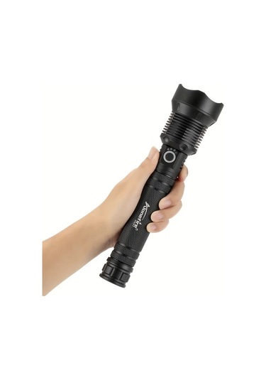 Xuweiwei Alonefire 4000 Lümen Zoomlu H007 Batarya Yok Usb Şarj Edilebilir Led Fener Kamp Yürüyüş Taktik 18650 26650 Pil Altın