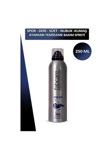 Bağcık + Fabcare Spor Deri Kumaş Süet Ve Nubuk Ayakkabı Temizleme Ve Bakım Spreyi 250 Ml Set