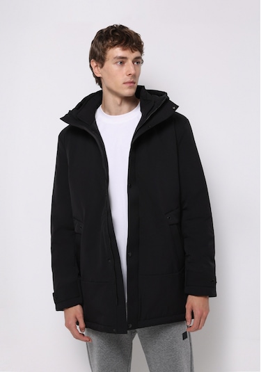 Colins Regular Fit Erkek Siyah Kaban Cl1076722 Q1.v1 Blk Siyah