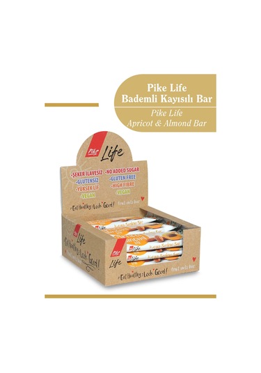 Kayısılı Bademli Bar 30 G X 12 Adet