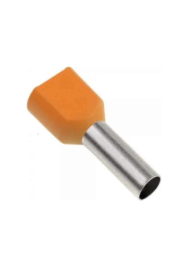 4mm İzoleli Çift Girişli Kablo Yüksükleri 200 Adet