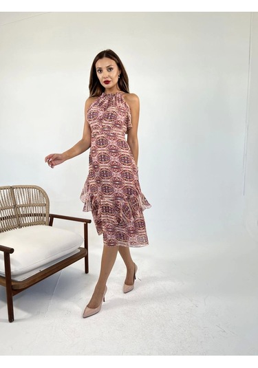 5944 Elbise-miami Çok Renkli