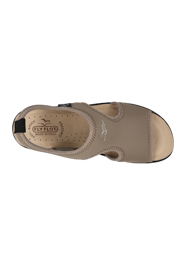 Sandalet Kadın 55 E71 La Fly Flot Cloth Sandal Taupe Taba