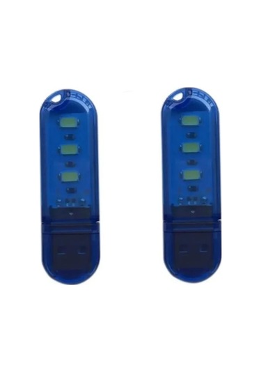 Mavi 2 Adet Led Mini Usb Gece Lambası Taşınabilir U-disk Lambası 3led Okuma Lambaları Re Kitap Işıkları Dc5v Gece Lambası 56853462 Mavi