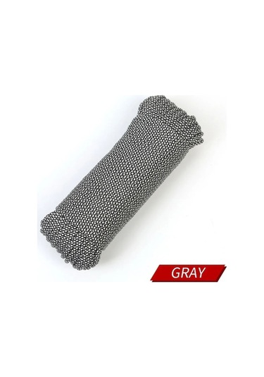 Besthome1 20m Gri 4mm 9 Çekirdek Korumalı Açık Hava Paracord Gri