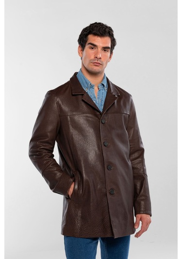 Tamer Tanca Erkek Hakiki Deri Viski Jumbo Mont 616 2027-1 Erk Derımont Sk25/26 Vıskı Jumbo Kahverengi