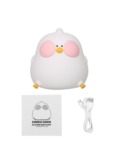 Ulzyvf Neoglint Tavuk Gece Lambası - Rgb Renk Değiştiren Şarj Edilebilir Bebek Lambası Diğer