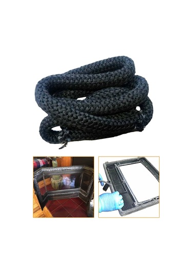 Suntek 2.5 Metre Odun Sobası Kapı Contası Yangına Direnç 10mm