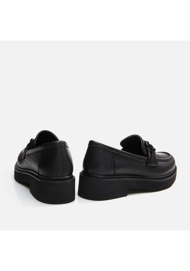 Hotiç Hakiki Deri Siyah Kadın Loafer 01ayh294710a100 Siyah