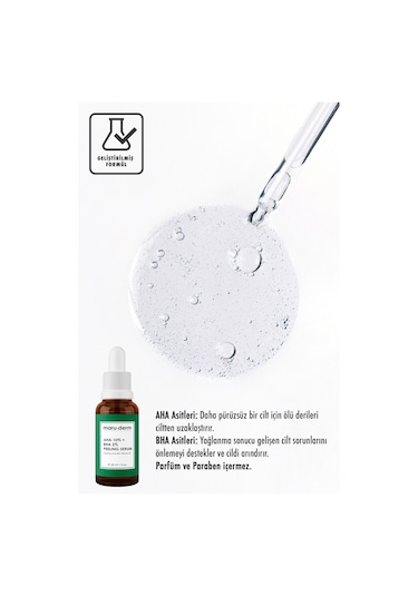 Maruderm AHA %10 + BHA %2 Peeling Maske Cilt Bakım Serumu 30 ML