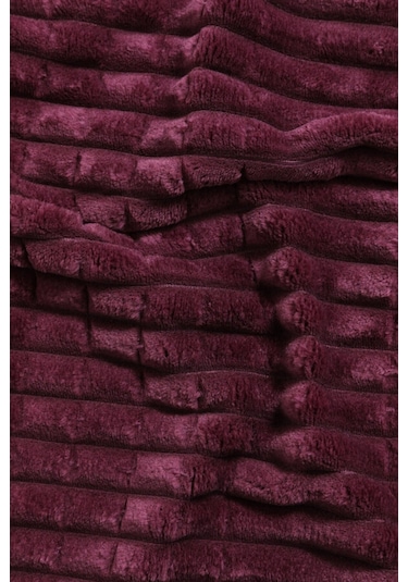 Merinos Modern Line 3 Parça Battaniye Seti Mor