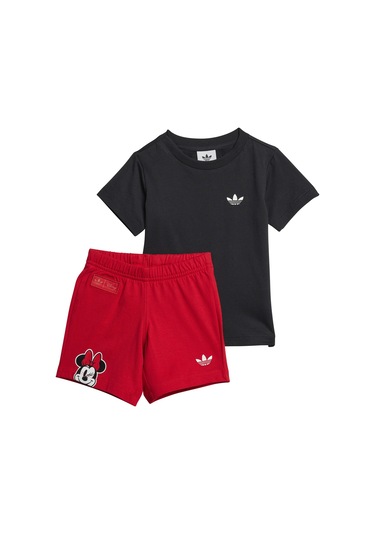 Adidas X Disney Minnie Mouse Bebek Eşofman Takımı Siyah Jd0575-b Siyah Kırmızı Siyah - Kırmızı