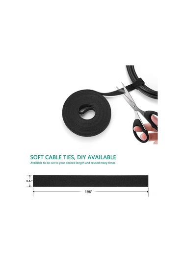 Teltree Kablo Yönetimi Seti 173 Parça - Otomatik Yapışkan Kablo Klipsi, Kablo Bağlayıcı, Duvar Kablo Sabitleyici Ve Sabitleme Bağlayıcıları