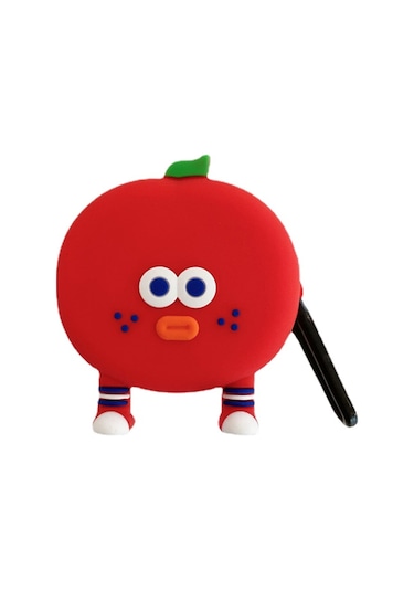 Microsonic Samsung Galaxy Buds Live Kılıf Cartoon Figürlü Silikon Elma